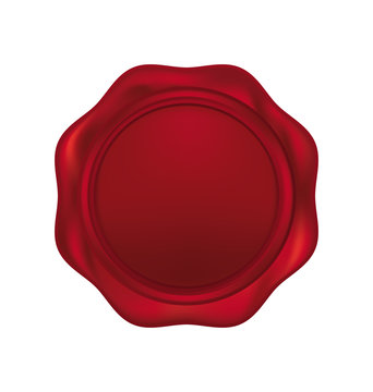 Wax seal isolated