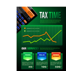Obraz premium Tax Services Brochure