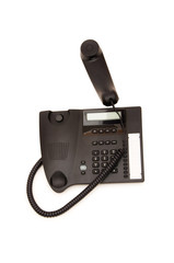 Office phone isolated on the white background