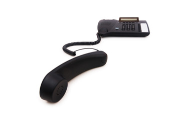 Office phone isolated on the white background