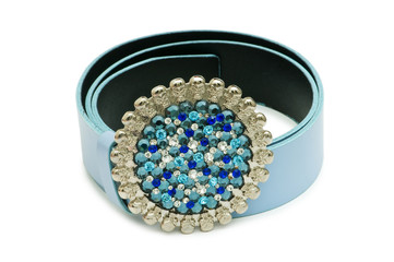 Stylish belt isolated on the white background