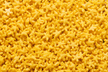 Close up of italian pasta -  star shaped