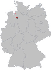 Bremen auf Deutschland
