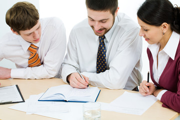 Fototapeta premium Discussion..