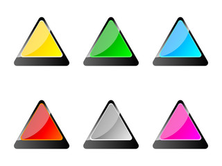 triangle buttons different colors