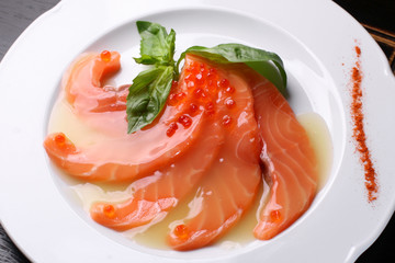 salmon & caviar