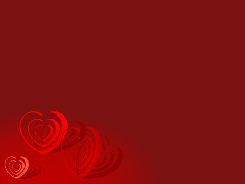 Abstract valentine background - vector illustration