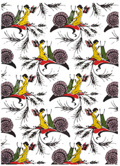 Naklejka premium Vector Illustration - Beautiful