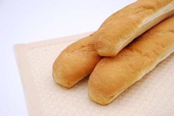 Bread on table cover