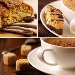 Delicious coffee.Collage