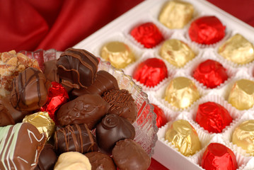 Assortment of hand dipped chocolates