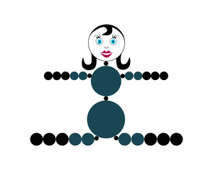 Mädchen macht einen Spagat