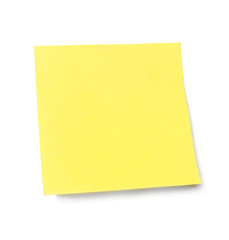 Yellow sticky note