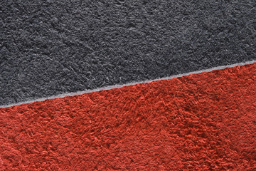 grey red leather