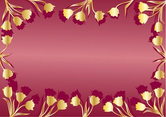 Abstract floral background with place for your text.