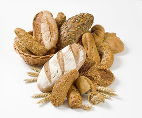 Variety of whole wheat bread