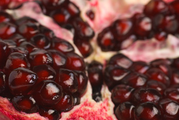 Pomegranate closeup