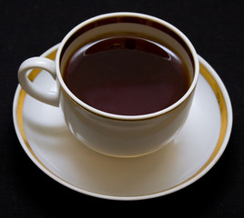Cup with hot drink