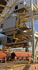 Obraz premium gru rinfuse porto