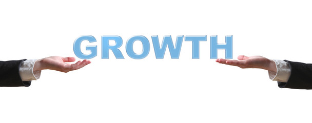 Hand and the word - business concept