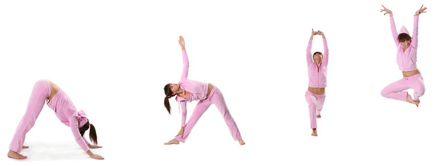 pink yoga