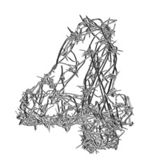 Barbed wire font 4