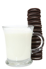 Cookie Stack and Milk