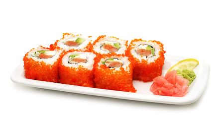 Japanese Cuisine - Rolls with Caviar