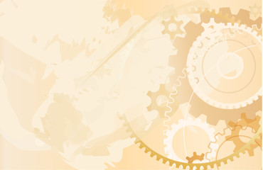 old grunge mechanism background vector