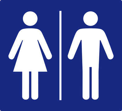 WC blau