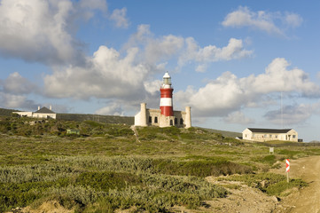 Fototapeta na wymiar Lighthouse of Cape Agulhas, South Africa.