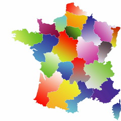 La France et ses régions - obrazy, fototapety, plakaty