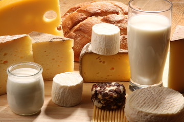 fromages, produits laitiers