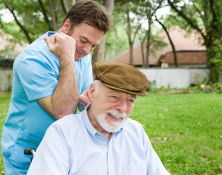 Massage Therapist with Client