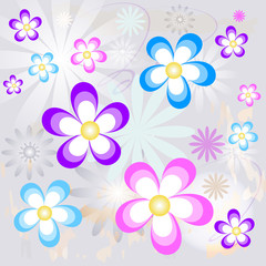Abstract   beautiful  floral background