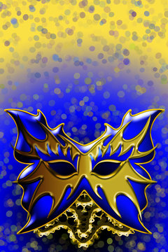 Maschera Blu Oro