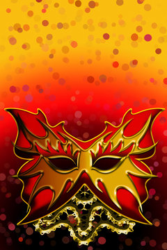 Maschera Rossa Oro