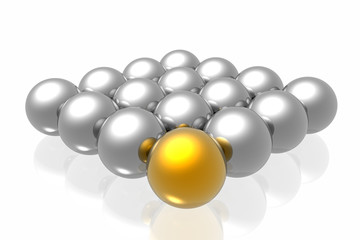 Golden leadership of business team