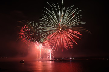 Fireworks over the water 13