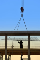 Obraz premium ouvrier sur le chantier