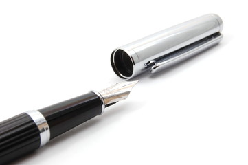 fountain pen isolated on white background