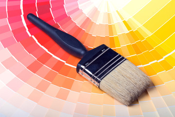 Colorful Paint Color Swatches