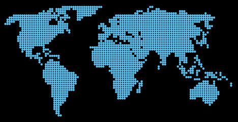 Naklejka premium Map of the world