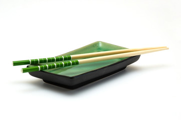 utensils for a Japanese sushi