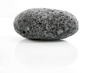 Volcanic Pumice, black and white textured stone