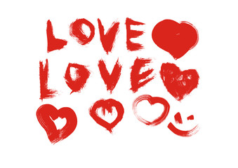 vector collection love and heart
