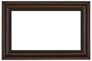 Wooden Picture Frame on White - 11512339