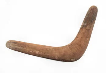 Raamstickers Real Australian Aboriginal Boomerang © Kevin Largent