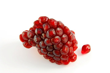 pomegranate isolated on the white background