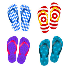 bunte sandalen